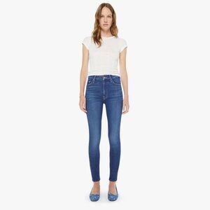 MOTHER Looker Skinny Jeans Blue Size 27 Mid Rise Stretch Minimalist